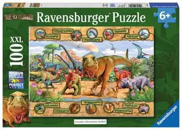 DINOZAURY PUZZLE 100EL. XXL Puzzle;Puzzle dla dzieci - Zdjęcie 1 - Ravensburger
