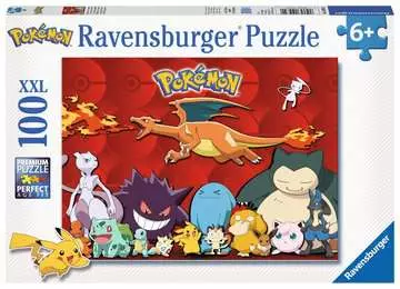 Pokémon 100 dílků 2D Puzzle;Dětské puzzle - obrázek 1 - Ravensburger