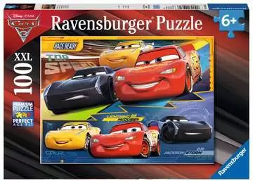 PUZZLE CARS 3 ZAWR.PRĘDKOŚĆ 100 EL. Puzzle;Puzzle dla dzieci - Zdjęcie 1 - Ravensburger