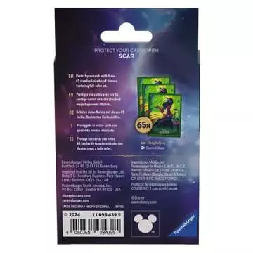 Disney Lorcana - Azurite Sea (Set 6) Card Sleeve Pack - Scar Disney Lorcana;Accessories - Kuva 2 - Ravensburger
