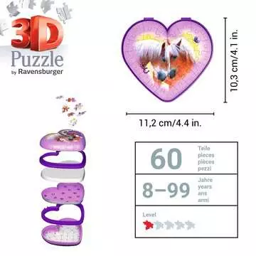 Srdce koně 54 dílků 3D Puzzle;3D Puzzle Organizéry - obrázek 5 - Ravensburger