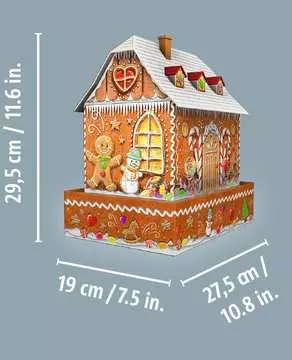 Perníková chaloupka 216 dílků 3D Puzzle;3D Puzzle Budovy - obrázek 7 - Ravensburger