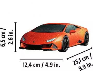Lamborghini Huracán EVO arancione 3D Puzzle;Veicoli - immagine 5 - Ravensburger