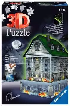 Gruselhaus bei Nacht 216p 3D Puzzle®;Night Edition - Kuva 1 - Ravensburger
