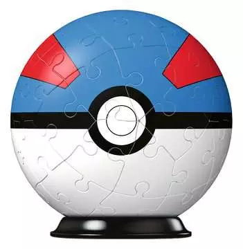Puzzle-Ball Pokémon: Poké Ball modro-červený 54 dílků 3D Puzzle;3D Puzzle-Balls - obrázek 2 - Ravensburger
