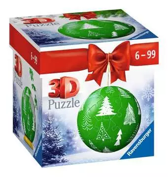 Puzzle-Ball Vánoční ozdoba zelená 54 dílků 3D Puzzle;3D Puzzle-Balls - obrázek 1 - Ravensburger