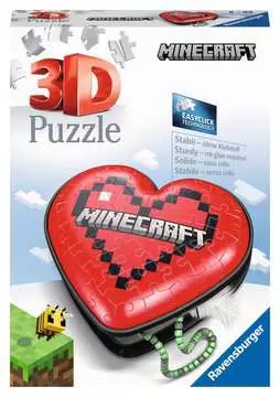 Srdce Minecraft 54 dílků 3D Puzzle;3D Puzzle Organizéry - obrázek 1 - Ravensburger