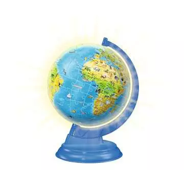 3D Globo 180 piezas con luz 3D Puzzle;Globo - imagen 2 - Ravensburger