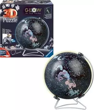 Star Globe Glow in the Dark 3D Puzzle®;Puslebolde - Billede 3 - Ravensburger