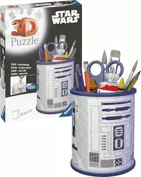 Star Wars R2D2 Pencil Holder 3D Puzzle®;Former - Billede 3 - Ravensburger