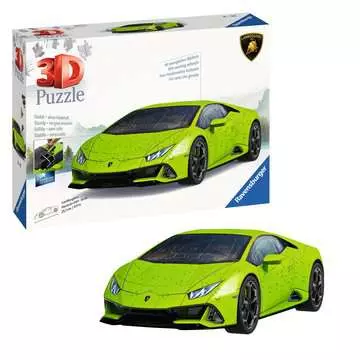 Lamborghini Huracán EVO Verde - New Pack 3D Puzzle;Vehículos - imagen 3 - Ravensburger