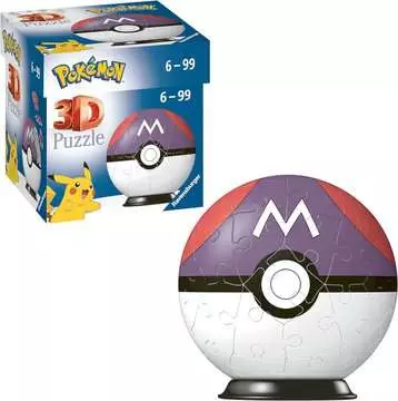 Puzzle-Ball Pokémon: Master Ball 54 dílků 3D Puzzle;3D Puzzle-Balls - obrázek 3 - Ravensburger