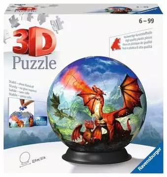 Puzzle-Ball Mystický drak 72 dílků 3D Puzzle;3D Puzzle-Balls - obrázek 1 - Ravensburger