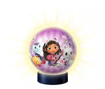 Puzzle 3D Ball 72 p illuminé - Gabby s Dollhouse 3D puzzels;Puzzle 3D Ball - Image 2 - Ravensburger