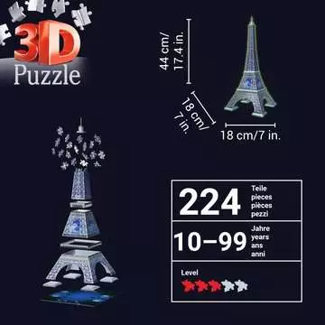 Eiffelova věž výroční edice (Noční edice) 3D Puzzle;3D Puzzle Budovy - obrázek 5 - Ravensburger