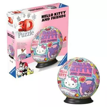 Hello Kitty 3D Puzzle, 72pc 3D Puzzle®;Palapelipallot - Kuva 3 - Ravensburger