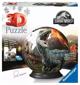 JURAJSKI ŚWIAT 2-PUZZLE KULISTE 72 EL. Puzzle;Puzzle dla dzieci - Zdjęcie 1 - Ravensburger