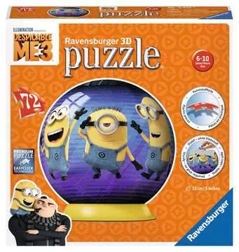 MINIONKI NIKCZEKNY JA,3D KUL. 72EL. Puzzle 3D;Puzzle Kuliste - Zdjęcie 1 - Ravensburger