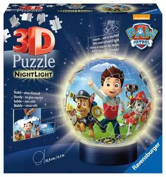 Pz 3D Ball Pat patrouille 72p ill 3D puzzels;Puzzle 3D Ball - Image 1 - Ravensburger