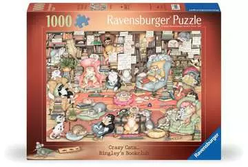 Bláznivé kočky, knižní klub 1000 dílků 2D Puzzle;Puzzle pro dospělé - obrázek 1 - Ravensburger
