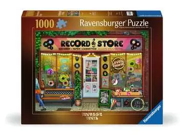 Puzzle 1000 p - La boutique de vinyles Puzzles;Puzzles pour adultes - Image 1 - Ravensburger