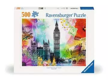Puzzle 500 p - Carte de Londres Puzzles;Puzzles pour adultes - Image 1 - Ravensburger