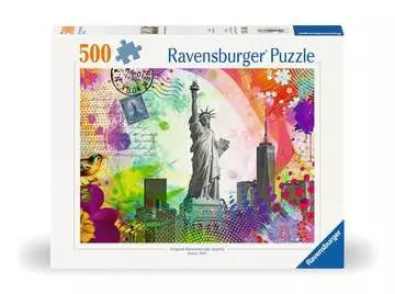 Puzzle 500 p - Carte postale de New York Puzzles;Puzzles pour adultes - Image 1 - Ravensburger