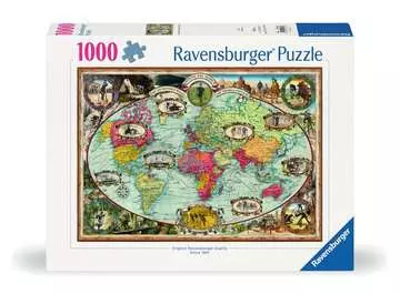 Mit Fahrrad um die Welt   1000p Puzzles;Puzzles pour adultes - Image 1 - Ravensburger