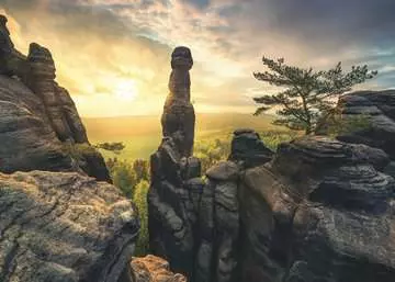 Labské Pískovce za rozbřesku 1000 dílků 2D Puzzle;Puzzle pro dospělé - obrázek 2 - Ravensburger