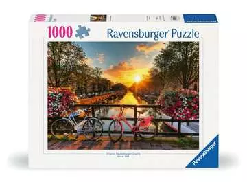 Puzzle 1000 p - Vélos à Amsterdam Puzzles;Puzzles pour adultes - Image 1 - Ravensburger