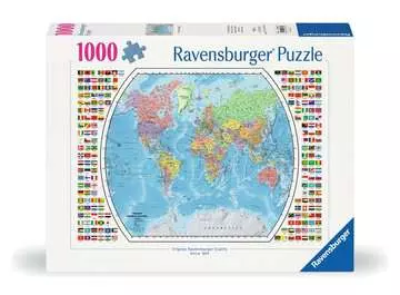 Carte du monde politique Puzzles;Puzzles pour adultes - Image 1 - Ravensburger