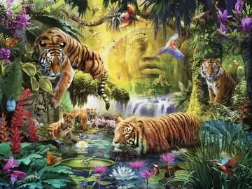 Puzzle 1500 p - Tigres au plan d eau Puzzles;Puzzles pour adultes - Image 2 - Ravensburger