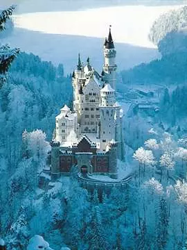 Zámek Neuschwanstein v zimě 1500 dílků 2D Puzzle;Puzzle pro dospělé - obrázek 1 - Ravensburger