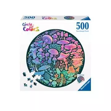 Puzzle rond 500 p - Champignons (Circle of Colors) Puzzle;Puzzles adultes - Image 1 - Ravensburger