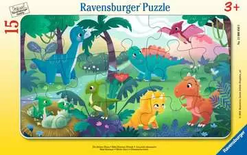 Roztomilí dinosauři 15 dílků 2D Puzzle;Dětské puzzle - obrázek 1 - Ravensburger