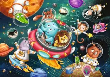 Animals In Space 2x12p Pussel;Barnpussel - bild 3 - Ravensburger