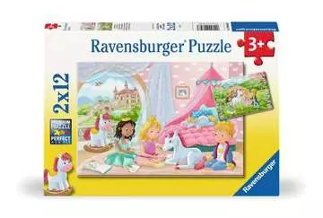 Královští kamarádi 2x12 dílků 2D Puzzle;Dětské puzzle - obrázek 1 - Ravensburger