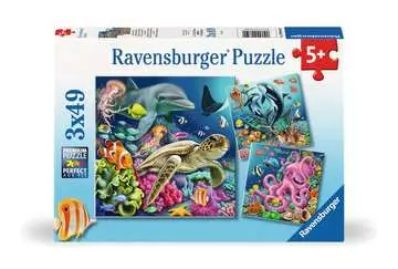 Život pod vodou 3x49 dílků 2D Puzzle;Dětské puzzle - obrázek 1 - Ravensburger