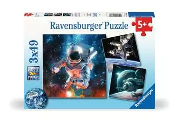 Outer Space 3x49p Puslespill;Barnepuslespill - bilde 1 - Ravensburger