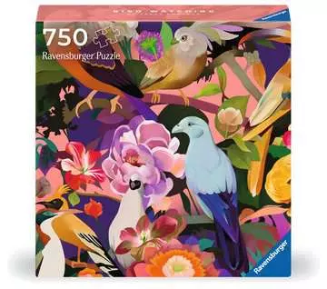 Art & Soul: Barevní ptáci a květy 750 dílků 2D Puzzle;Puzzle pro dospělé - obrázek 1 - Ravensburger