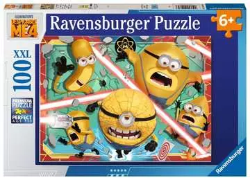 Puzzle 100 pièces XXL - Temps impitoyables en vue / Moi Moche Méchant 4 Puzzle;Puzzle enfants - Image 1 - Ravensburger