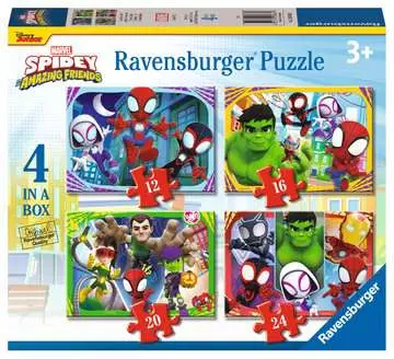 Spidey a jeho úžasní přátelé 4 v 1 2D Puzzle;Dětské puzzle - obrázek 1 - Ravensburger