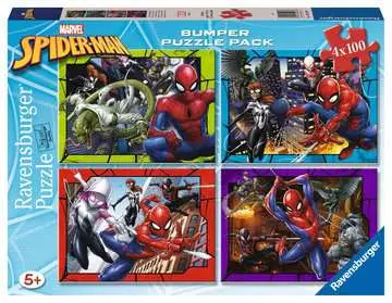 Marvel: Spider-Man 4x100 dílků 2D Puzzle;Dětské puzzle - obrázek 1 - Ravensburger