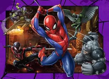Marvel: Spider-Man 4x100 dílků 2D Puzzle;Dětské puzzle - obrázek 3 - Ravensburger