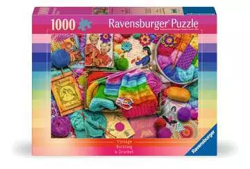 Vintage pletení a háčkování 1000 dílků 2D Puzzle;Puzzle pro dospělé - obrázek 1 - Ravensburger