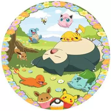 Puzzle rond 500 p - Pokémon en fleurs Puzzle;Puzzles adultes - Image 2 - Ravensburger