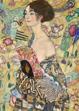 Gustav Klimt: Dáma s vějířem 1000 dílků 2D Puzzle;Puzzle pro dospělé - obrázek 2 - Ravensburger