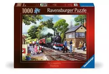 Vlaková zastávka na venkově 1000 dílků 2D Puzzle;Puzzle pro dospělé - obrázek 1 - Ravensburger