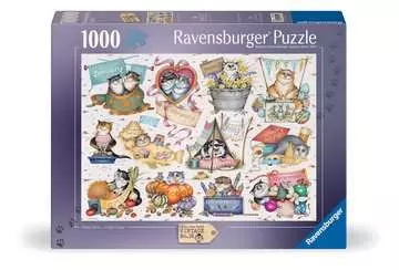 12001452 キャットカレンダー 1000ピース パズル;大人向けパズル - 画像 1 - Ravensburger
