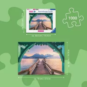 12001762 フランスのアヌシー湖の歩道橋　1000ピース パズル;大人向けパズル - 画像 3 - Ravensburger